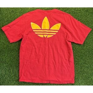 Vtg Adidas Trefoil Logo Houston Rockets T Shirt Sz M Double Sided Basketball